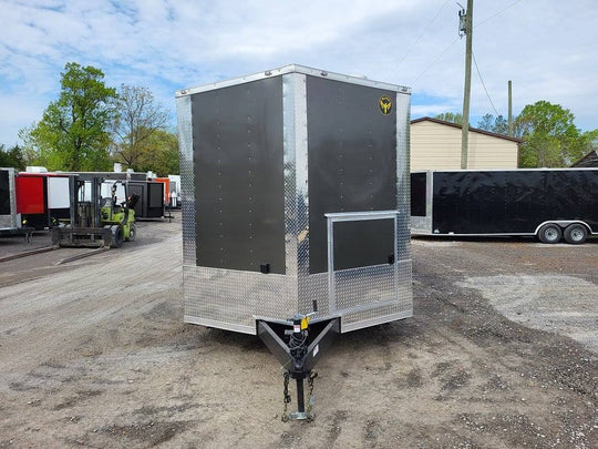Concession Trailer 8.5' X 20' Charcoal Grey Food Event Catering - SLE Equipment - 2