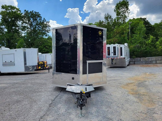 Concession Trailer 8.5' X 24' Black Food BBQ Event Catering - SLE Equipment - 2