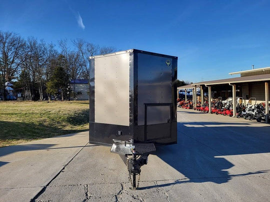 Concession Trailer 8.5' X 22' Charcoal Grey Food Event Catering - SLE Equipment - 2