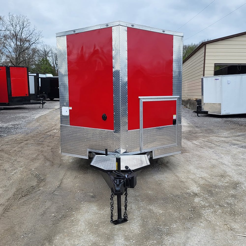 8.5' x 20' Concession Food Trailer White Event Catering Elite