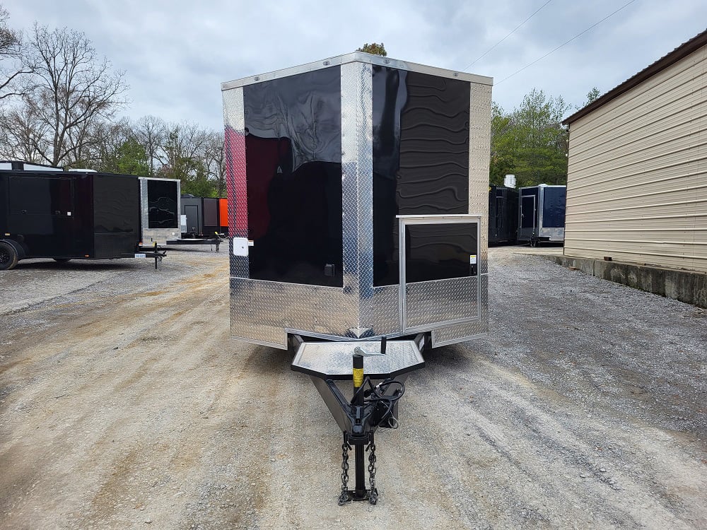 8.5' x 16' White Concession Food Trailer