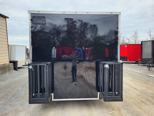 8.5' x 16' White Concession Food Trailer