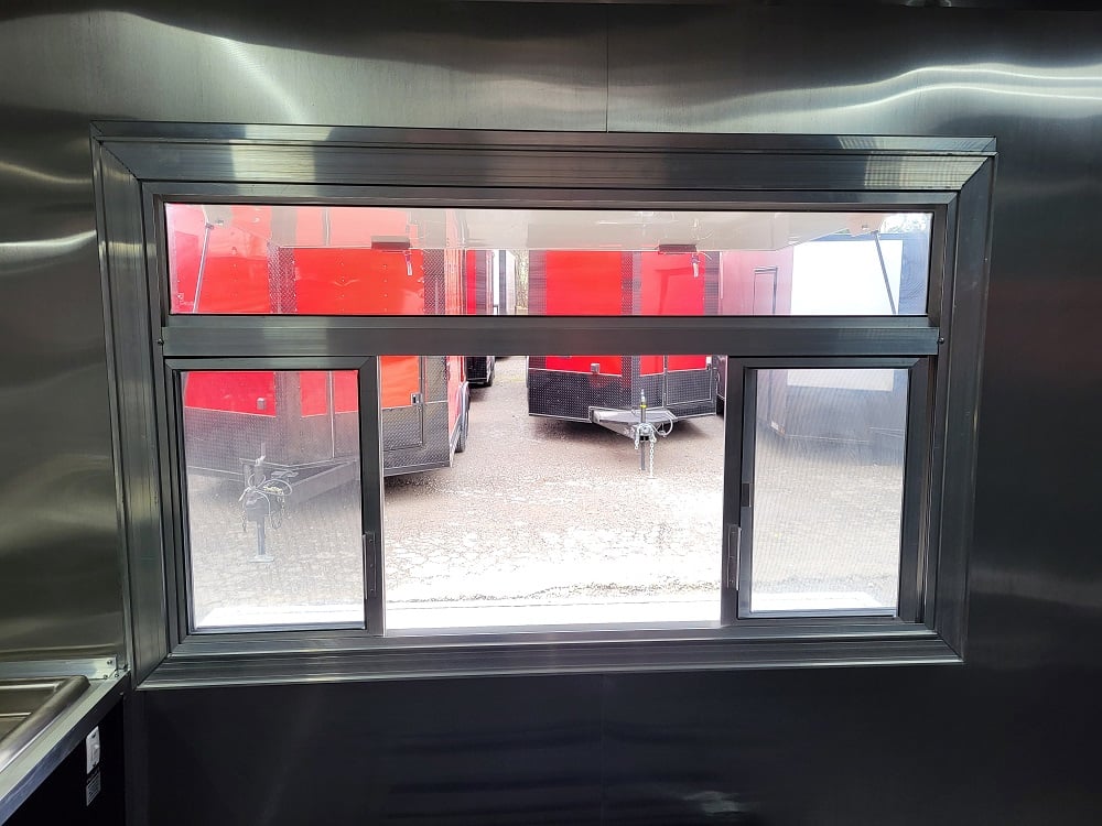 8.5' x 16' White Concession Food Trailer