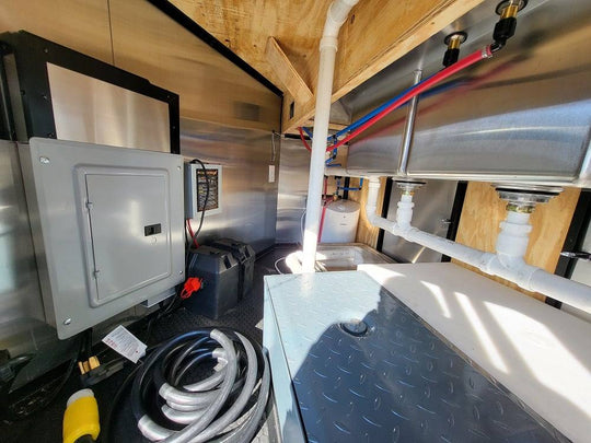 Concession Trailer 8.5' X 12' Blue Food Event Catering - SLE Equipment - 2