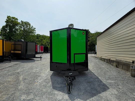 8.5' x 16' White Concession Food Trailer