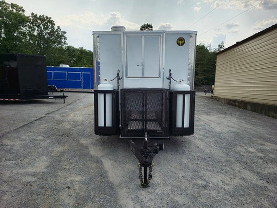 8.5' X 24' Flat Nose Concession Trailer Food Event Catering - SLE Equipment - 2