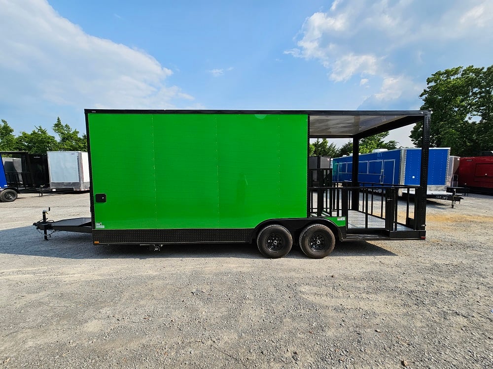 8.5 x 22 White Concessions Food Trailer