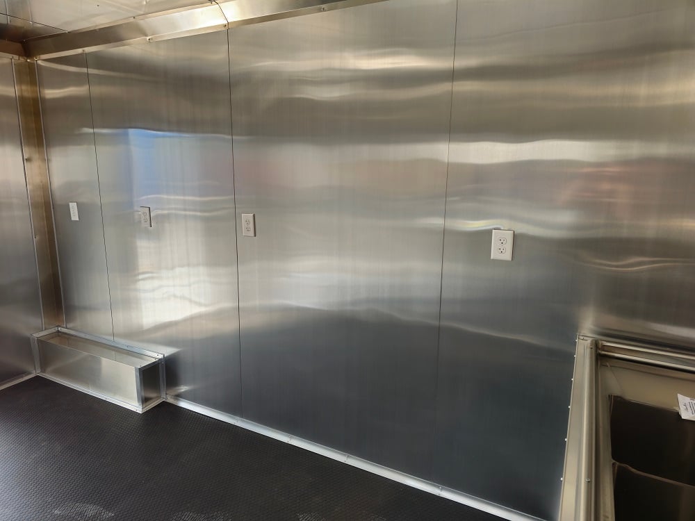 8.5 x 22 White Concessions Food Trailer