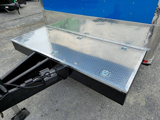 8.5' X 32' Blue Video Game Arcade Concession Trailer - SLE Equipment - 2