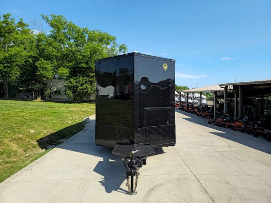 8.5' X 22' Black Concession Trailer Food Event Catering - SLE Equipment - 2