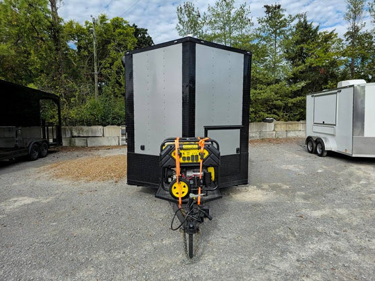 8.5' X 24' Silver Concession Trailer Food Event Catering - SLE Equipment - 2