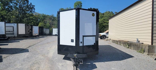 8.5' X 20' White Concession Trailer Food Event Catering - SLE Equipment - 2