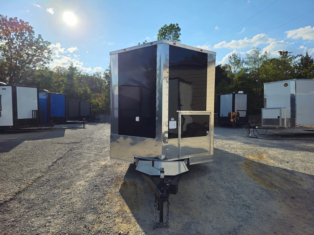 8.5' x 18' Concession Food Trailer Elite White Event Catering