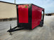 Concession Trailer 7'x12' Red Patio Food Serving Merchandising