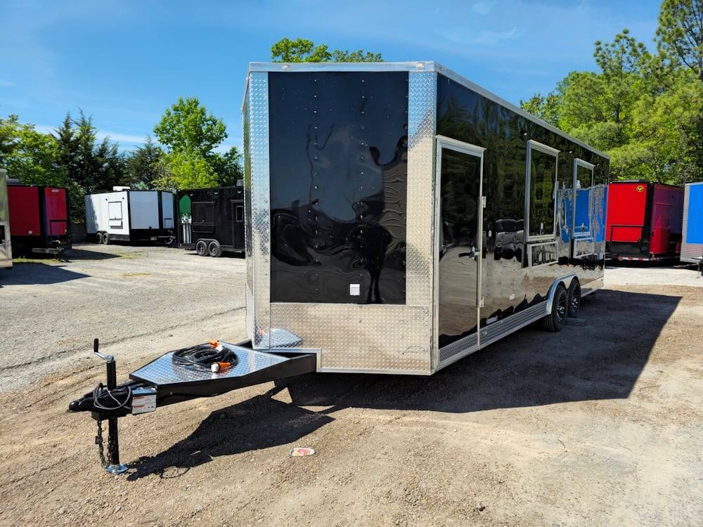 8.5' X 24' Black Stage and Marketing Show Trailer - SLE Equipment - 3