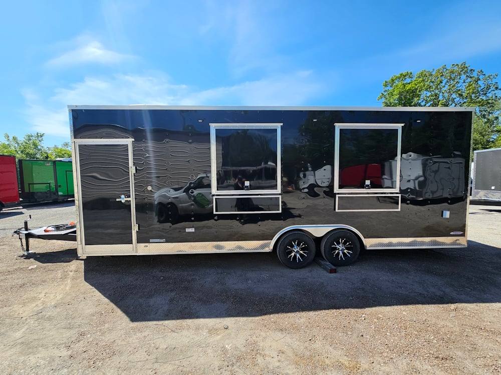 8.5' X 24' Black Stage and Marketing Show Trailer - SLE Equipment - 4