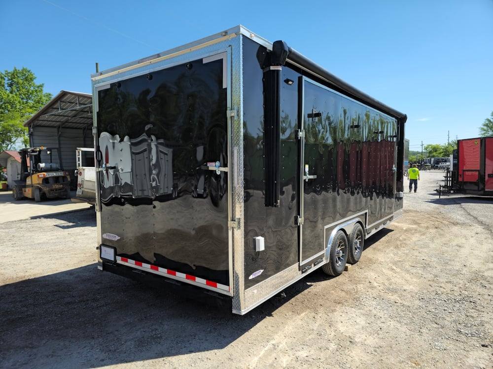 8.5' X 24' Black Stage and Marketing Show Trailer - SLE Equipment - 8