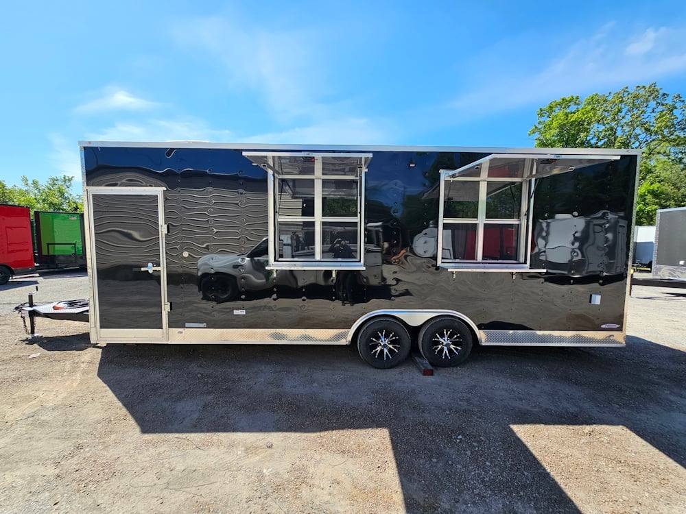 8.5' X 24' Black Stage and Marketing Show Trailer - SLE Equipment - 12
