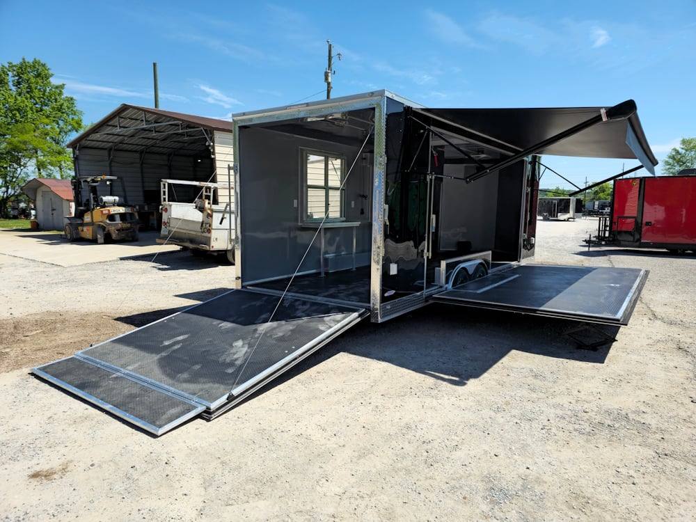 8.5' X 24' Black Stage and Marketing Show Trailer - SLE Equipment - 28