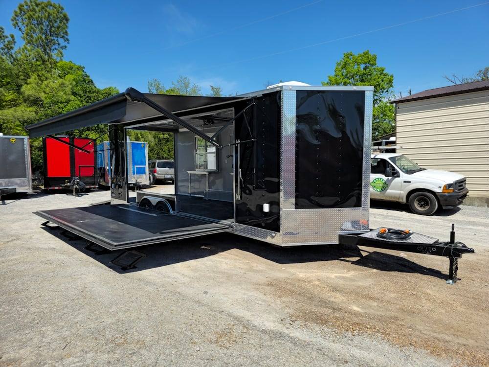 8.5' X 24' Black Stage and Marketing Show Trailer - SLE Equipment - 30