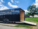 8.5x28 Black V - Nose Enclosed Trailer with Blackout Pkg (2) 7K Axles - SLE Equipment - 16