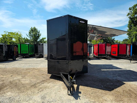 Concession Trailer 8.5' X 24' Black Event Vending Marketing - SLE Equipment - 2