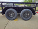 7' X 12' Straight Deck Utility Trailer 2ft Mesh Sides Double Axle 7K GVWR - SLE Equipment - 4