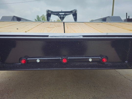 7x20 Gooseneck Equipment Trailer (2) 7K Axles Standup Ramps