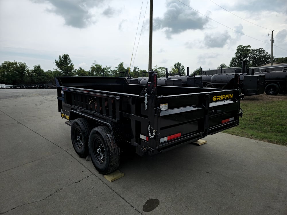 7x12 Hydraulic Dump Trailer with 2ft Sides (2) 6K Axles