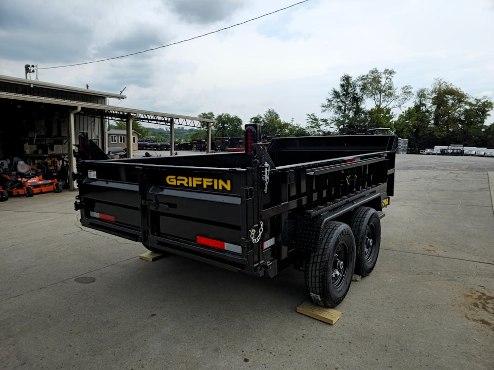 7x12 Hydraulic Dump Trailer with 2ft Sides (2) 6K Axles