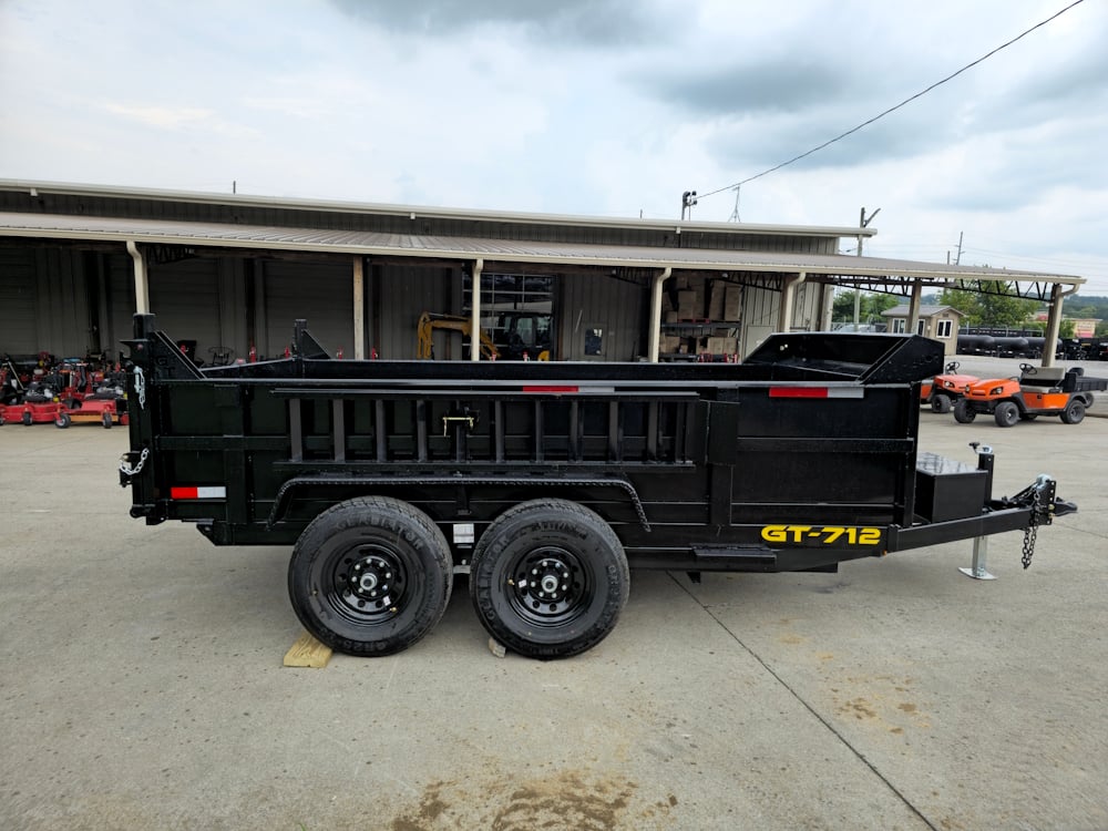 7x12 Hydraulic Dump Trailer with 2ft Sides (2) 6K Axles