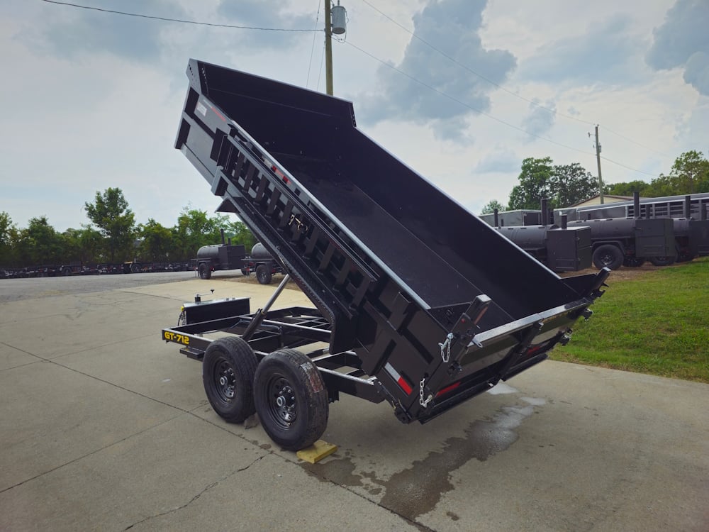 7x12 Hydraulic Dump Trailer with 2ft Sides (2) 6K Axles