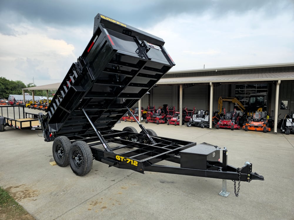 7x12 Hydraulic Dump Trailer with 2ft Sides (2) 6K Axles