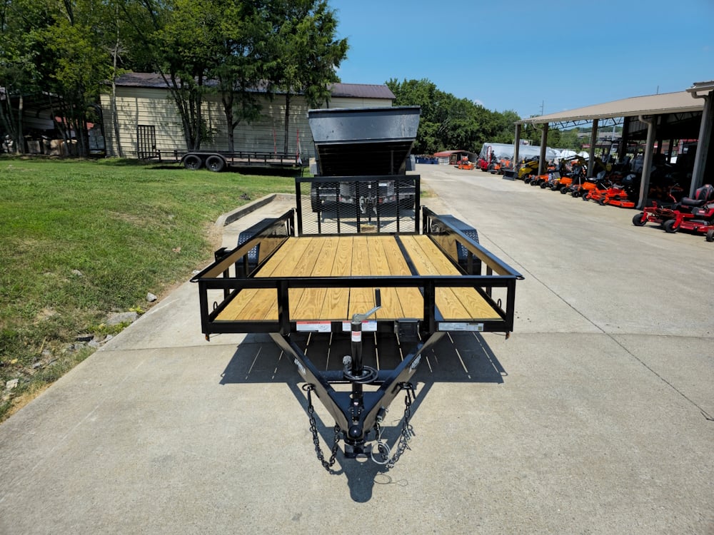 6.4x14 Dovetail Utility Trailer (2) 3500 Axles