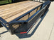 6.4x14 Dovetail Utility Trailer with Side Baskets (2) 3500lb Axles