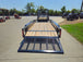 6.4x14 Dovetail Utility Trailer with Side Baskets (2) 3500lb Axles