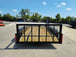 7' X 14' Tandem Axle Dovetail Utility Trailer with Side Gate Side Angle