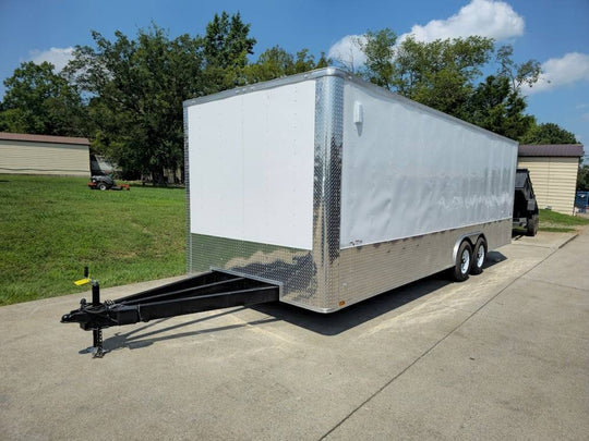 Enclosed Trailer White 8.5' X 24' Custom (2) 5,200lbs - SLE Equipment - 2