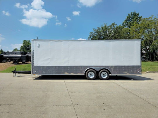 Enclosed Trailer White 8.5' X 24' Custom (2) 5,200lbs - SLE Equipment - 4