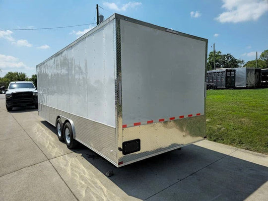 Enclosed Trailer White 8.5' X 24' Custom (2) 5,200lbs - SLE Equipment - 7