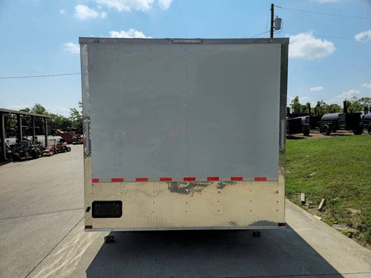 Enclosed Trailer White 8.5' X 24' Custom (2) 5,200lbs - SLE Equipment - 8