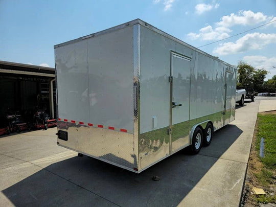 Enclosed Trailer White 8.5' X 24' Custom (2) 5,200lbs - SLE Equipment - 9