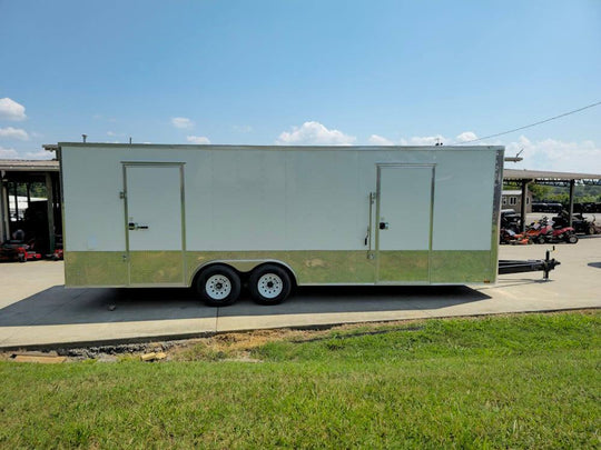 Enclosed Trailer White 8.5' X 24' Custom (2) 5,200lbs - SLE Equipment - 6