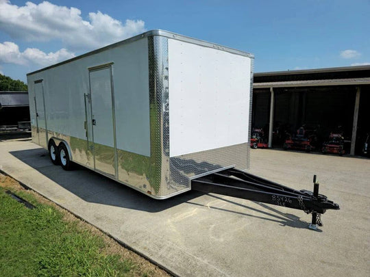 Enclosed Trailer White 8.5' X 24' Custom (2) 5,200lbs - SLE Equipment - 3