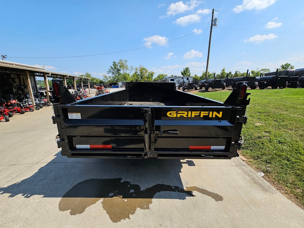 7x14 Telescopic Dump Trailer with 2ft Sides (2) 7K Axles