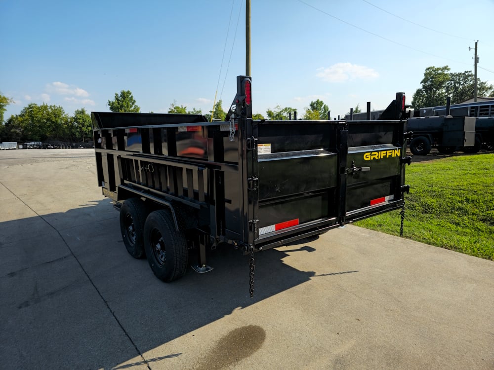 7x14 Telescopic Dump Trailer with 3ft Sides (2) 7K Axles