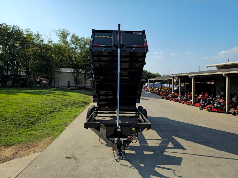 7x14 Telescopic Dump Trailer with 3ft Sides (2) 7K Axles