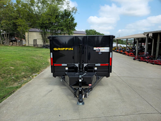 7x14 Telescopic Dump Trailer with 4ft Sides (2) 7K Axles