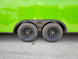 8.5x24 Neon Green Enclosed Trailer with Blackout Trim (2) 5200lb Axles - SLE Equipment - 9