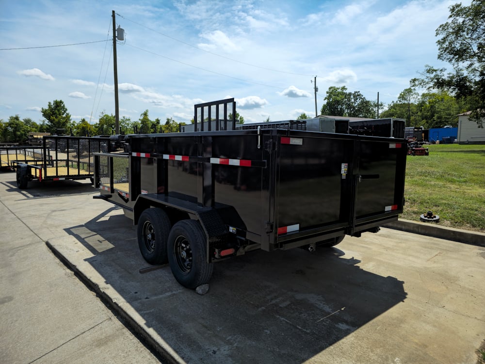 7x16 IBeam Hybrid Hydraulic Dump Trailer with 3ft Sides (2) 6K Axles